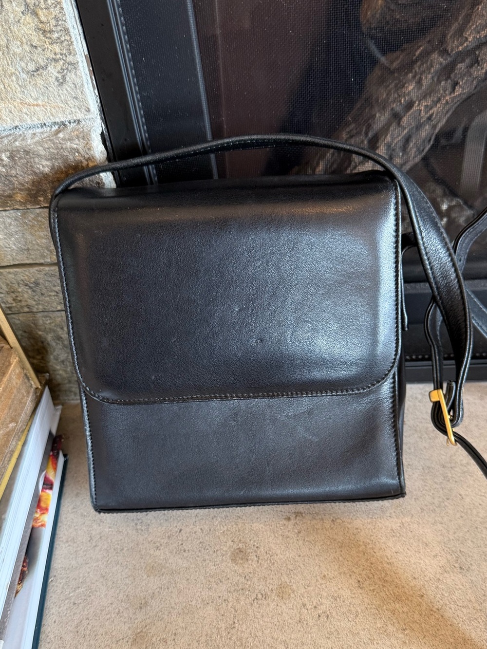 Black leather Classic Crossbody
